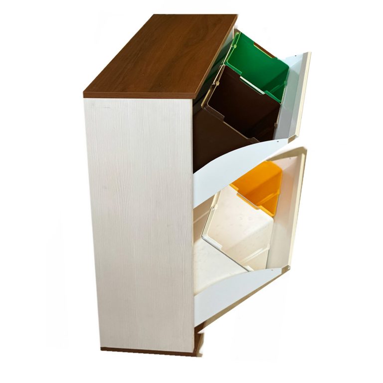 Mobile Pattumiera 2 Ante In Resina Per Raccolta Differenziata 2 Posti Cm68x39x88 Terry Mod Ecocab 2 6170667